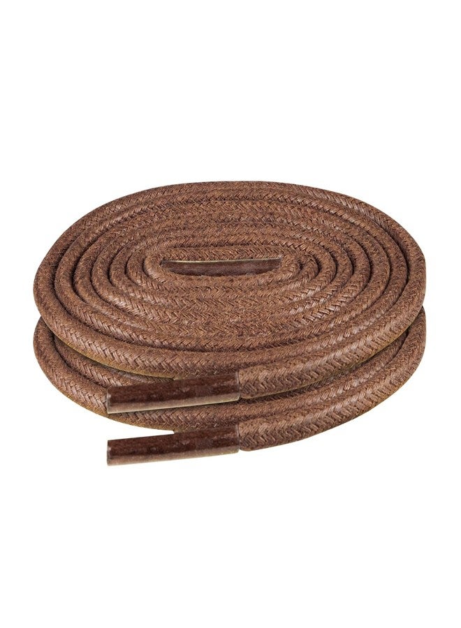 Endoto Waxed Shoe Laces for Cole Haan Zerogrand, Round Replacement Shoelaces Strings for Dress Shoes(Color:Brown,Size:35Inch) - Image 2